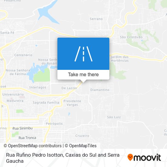 Rua Rufino Pedro Isotton map