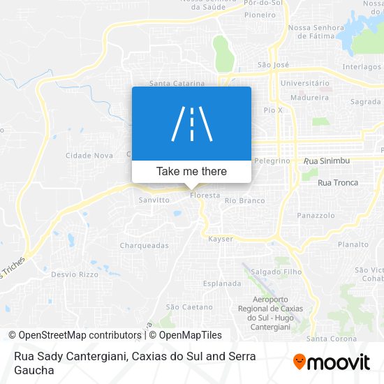 Rua Sady Cantergiani map