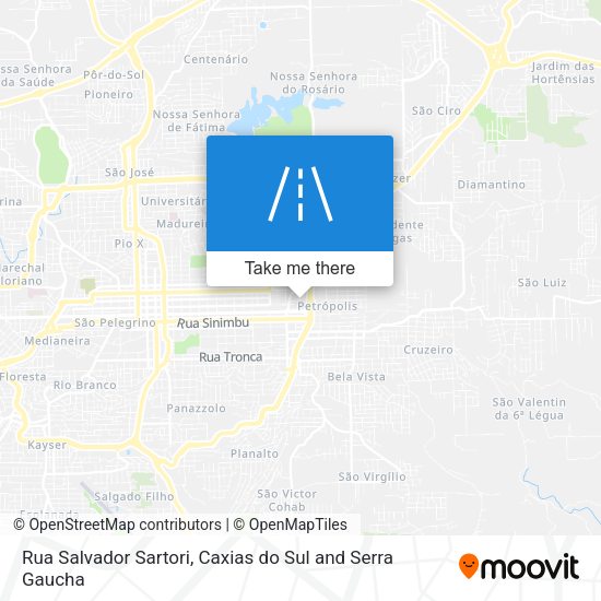 Rua Salvador Sartori map