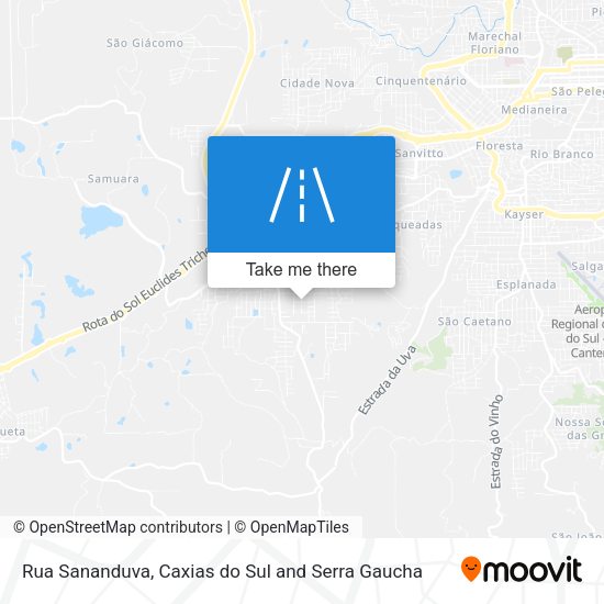 Rua Sananduva map