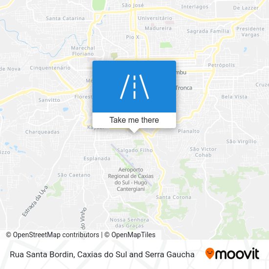 Rua Santa Bordin map