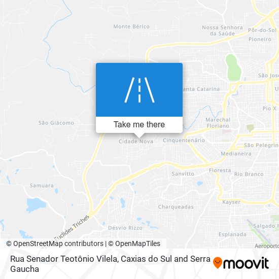 Rua Senador Teotônio Vilela map