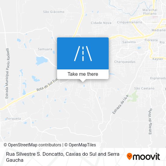 Rua Silvestre S. Doncatto map