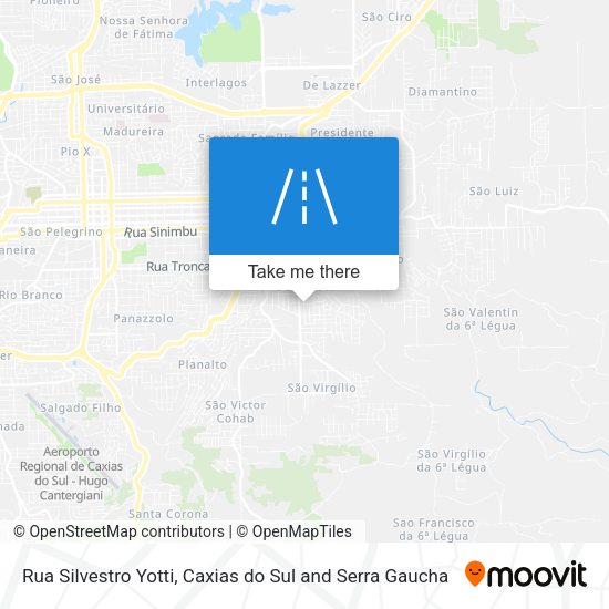 Rua Silvestro Yotti map