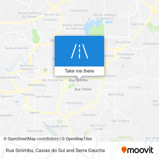 Rua Sinimbu map