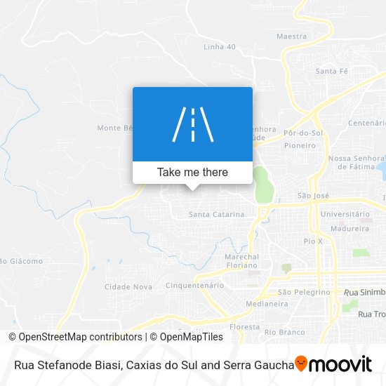 Rua Stefanode Biasi map
