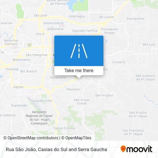Rua São João map