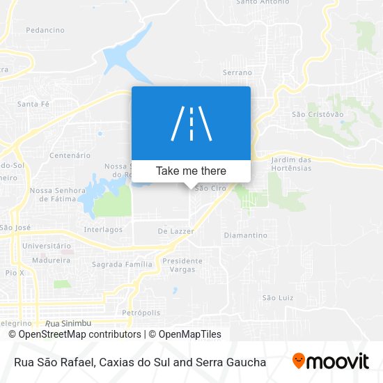 Rua São Rafael map