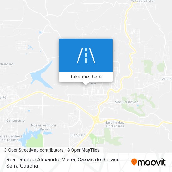 Rua Tauríbio Alexandre Vieira map