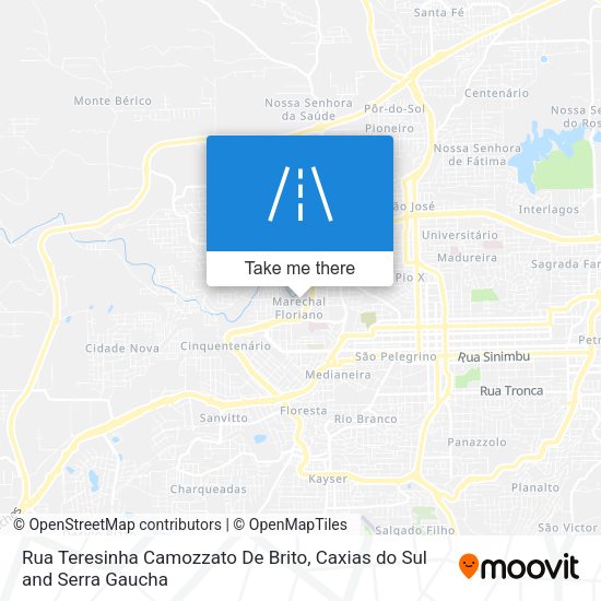 Rua Teresinha Camozzato De Brito map