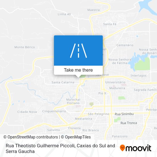 Rua Theotisto Guilherme Piccoli map