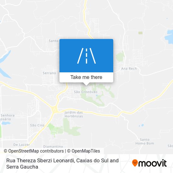 Rua Thereza Sberzi Leonardi map