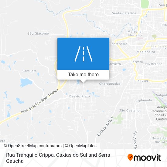 Rua Tranquilo Crippa map