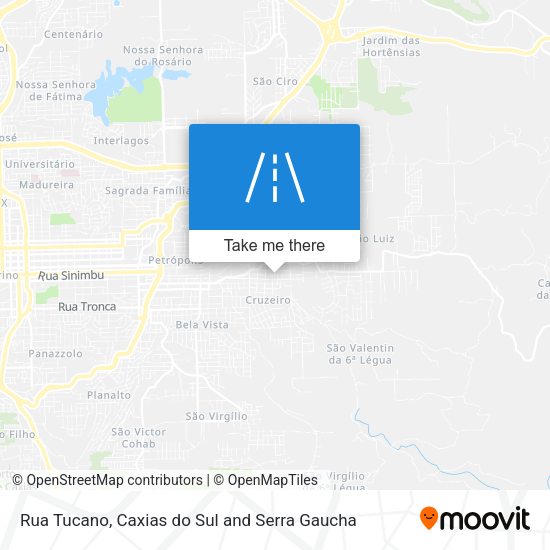 Rua Tucano map