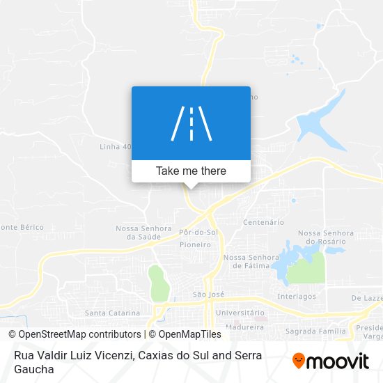 Rua Valdir Luiz Vicenzi map