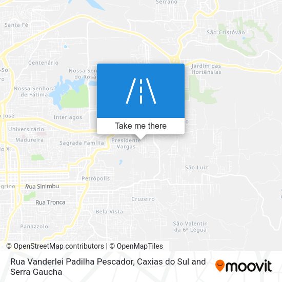 Rua Vanderlei Padilha Pescador map