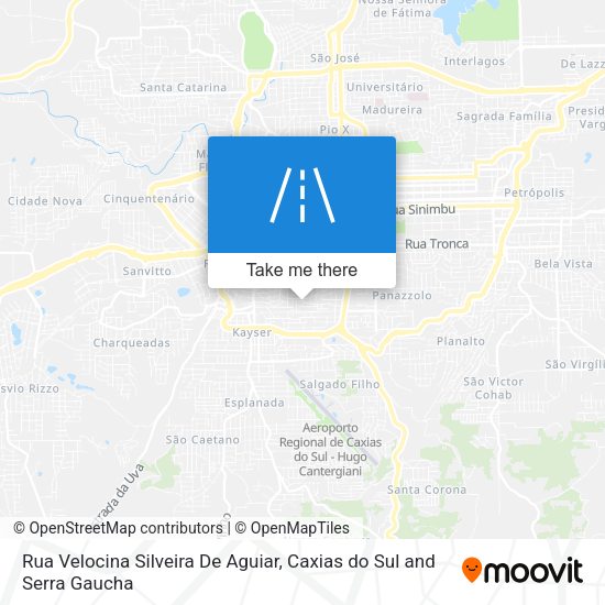 Rua Velocina Silveira De Aguiar map