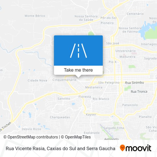 Rua Vicente Rasia map