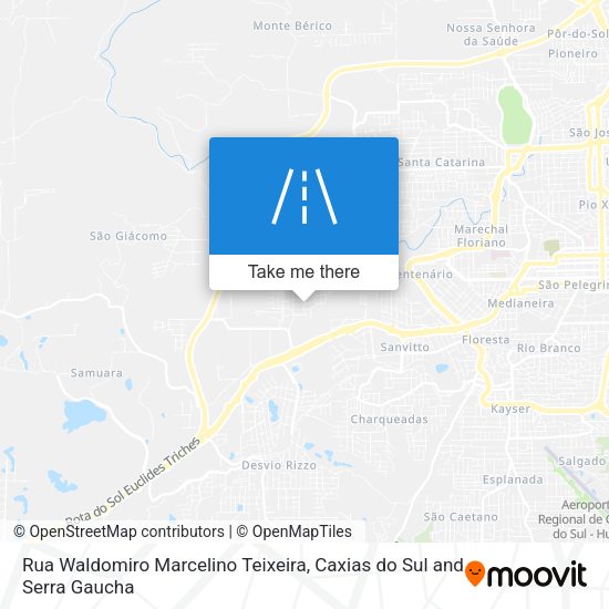 Rua Waldomiro Marcelino Teixeira map