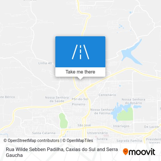 Rua Wilde Sebben Padilha map