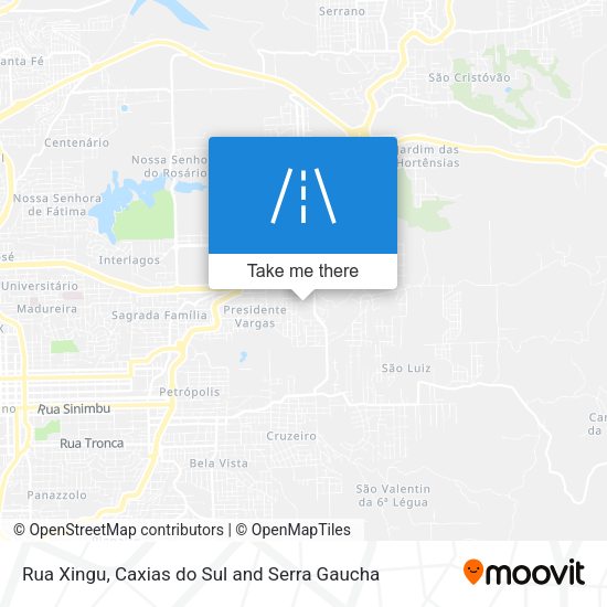 Rua Xingu map