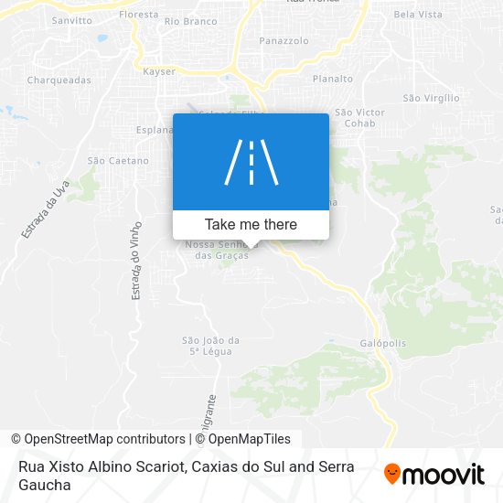 Rua Xisto Albino Scariot map
