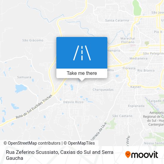 Rua Zeferino Scussiato map