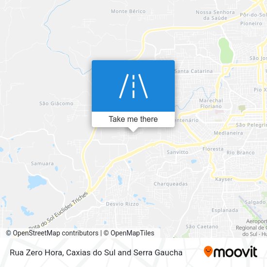 Rua Zero Hora map
