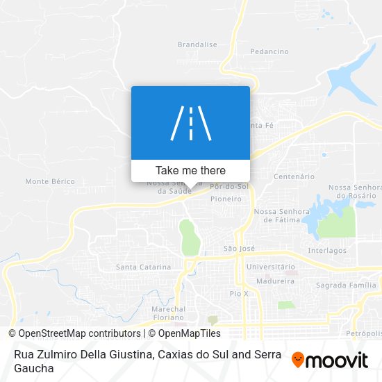 Rua Zulmiro Della Giustina map