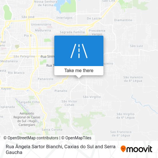Rua Ângela Sartor Bianchi map