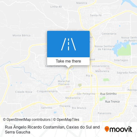 Rua Ângelo Ricardo Costamilan map