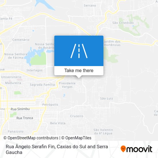 Rua Ângelo Serafin Fin map