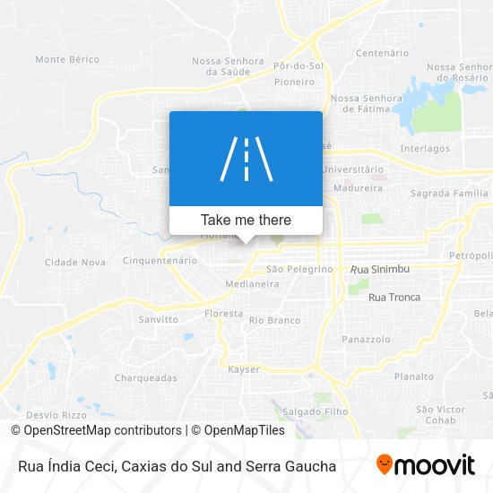 Rua Índia Ceci map