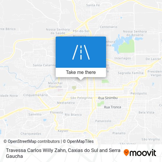 Travessa Carlos Willy Zahn map