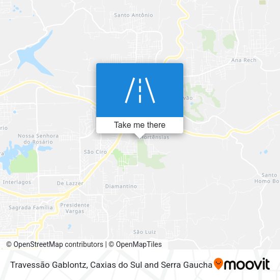 Travessão Gablontz map