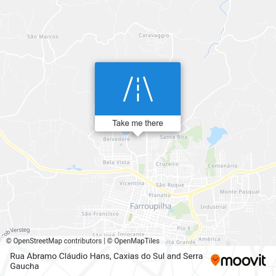 Rua Abramo Cláudio Hans map