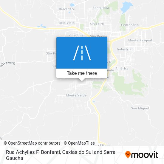 Rua Achylles F. Bonfanti map