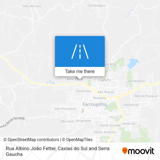 Rua Albino João Fetter map