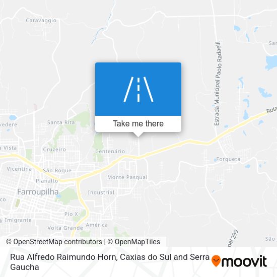 Rua Alfredo Raimundo Horn map