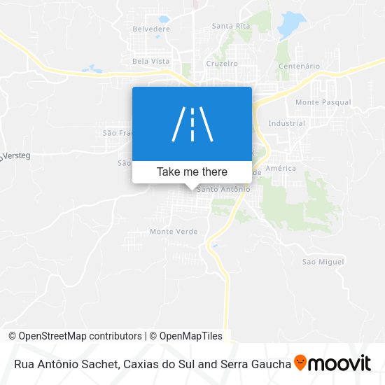 Rua Antônio Sachet map