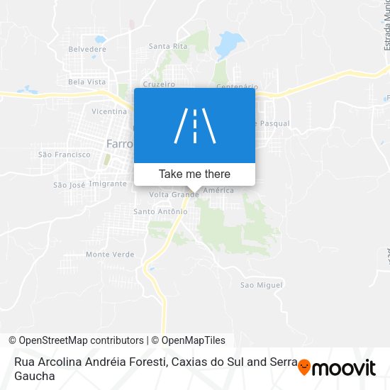 Rua Arcolina Andréia Foresti map