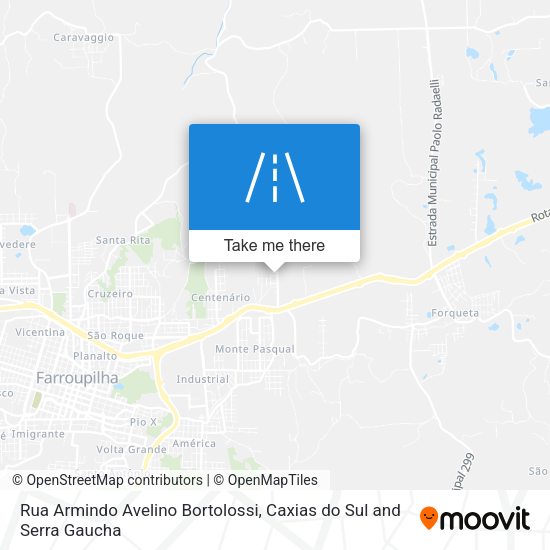 Rua Armindo Avelino Bortolossi map