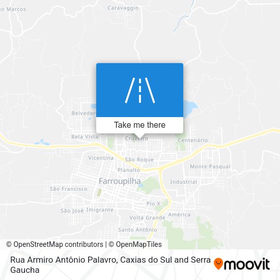Rua Armiro Antônio Palavro map