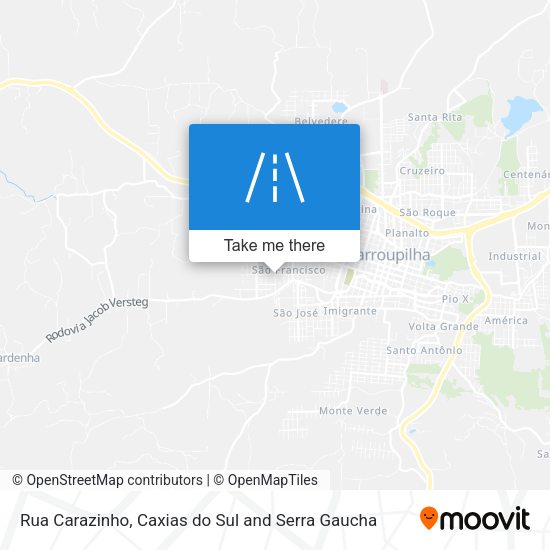 Rua Carazinho map