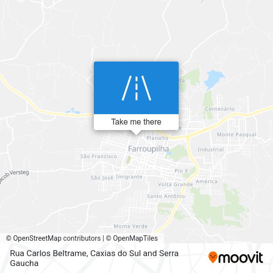 Rua Carlos Beltrame map