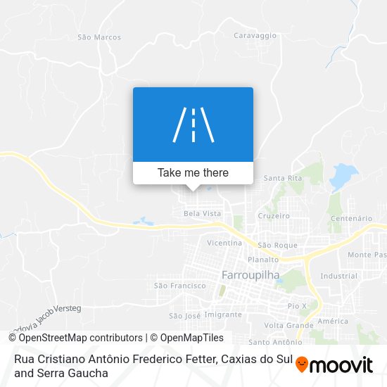 Rua Cristiano Antônio Frederico Fetter map