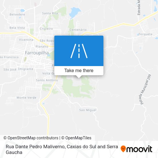 Rua Dante Pedro Maliverno map