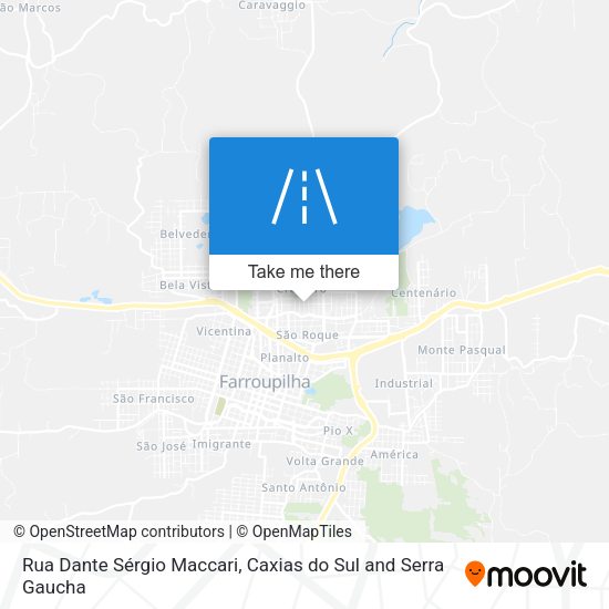 Rua Dante Sérgio Maccari map