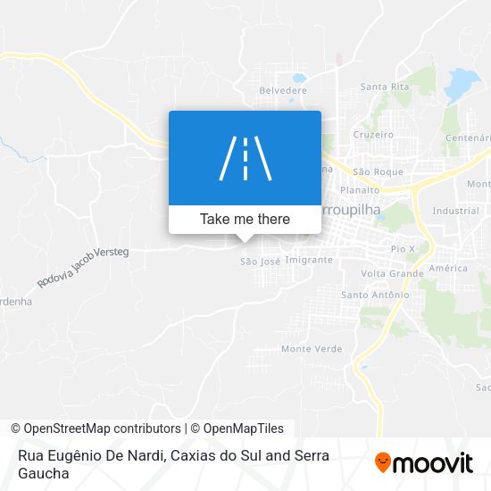 Rua Eugênio De Nardi map