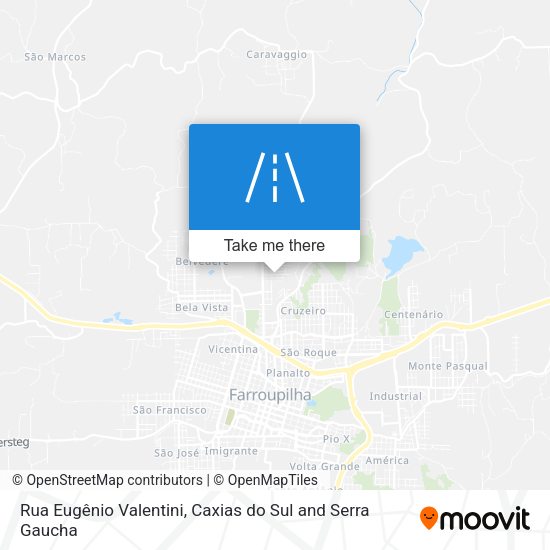 Rua Eugênio Valentini map